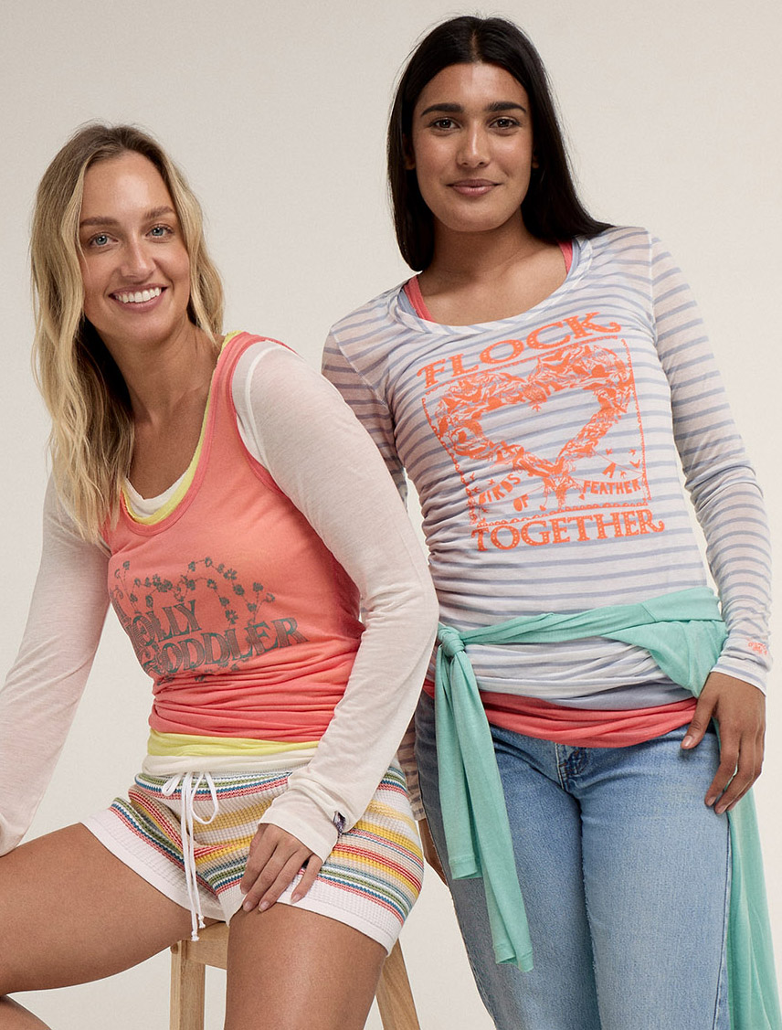 The Flock Together Long Sleeve Stripe Tee - Image 3